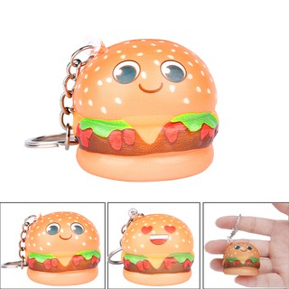 Móc khóa hình bánh Hamburger dễ thương