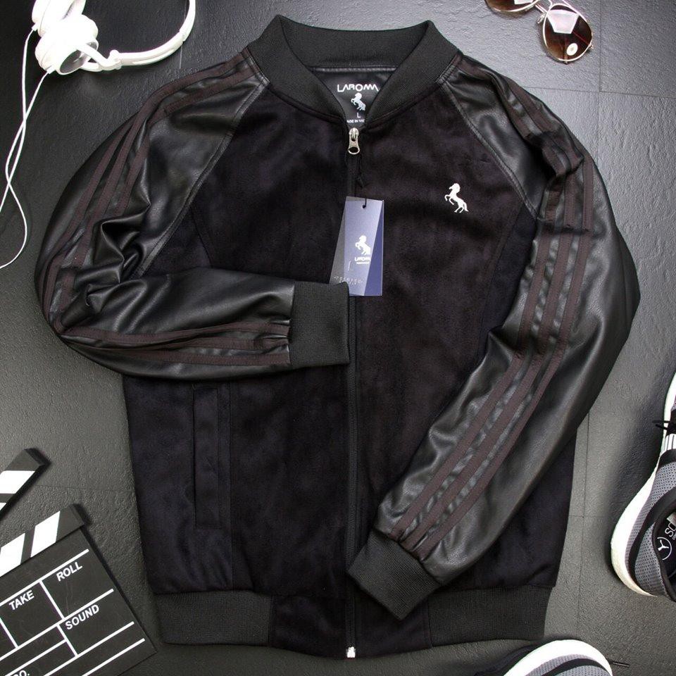 Áo da bomber jacket Laroma