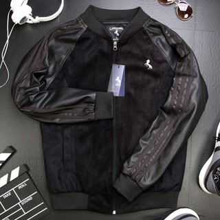 Áo da bomber jacket Laroma
