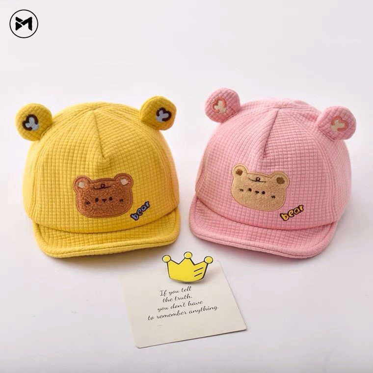 Mũ Lưỡi Trai Vải Nhung Dễ Thương Thời Trang 2022 Cho Bé 6-12 Tháng Tuổi