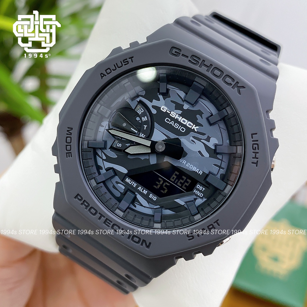 Đồng hồ nam Casio G-Shock GA-2100CA-8A chống va đập, chống nước 200m, hàng chính hãng
