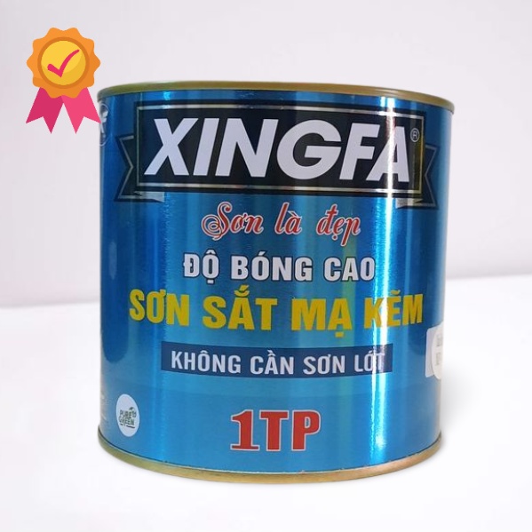 Sơn sắt mạ kẽm 1 thành phần lon 900g-XINGFA, Sơn kim loại 1 thành phần XINGFA lon 900g, Sơn nhanh khô