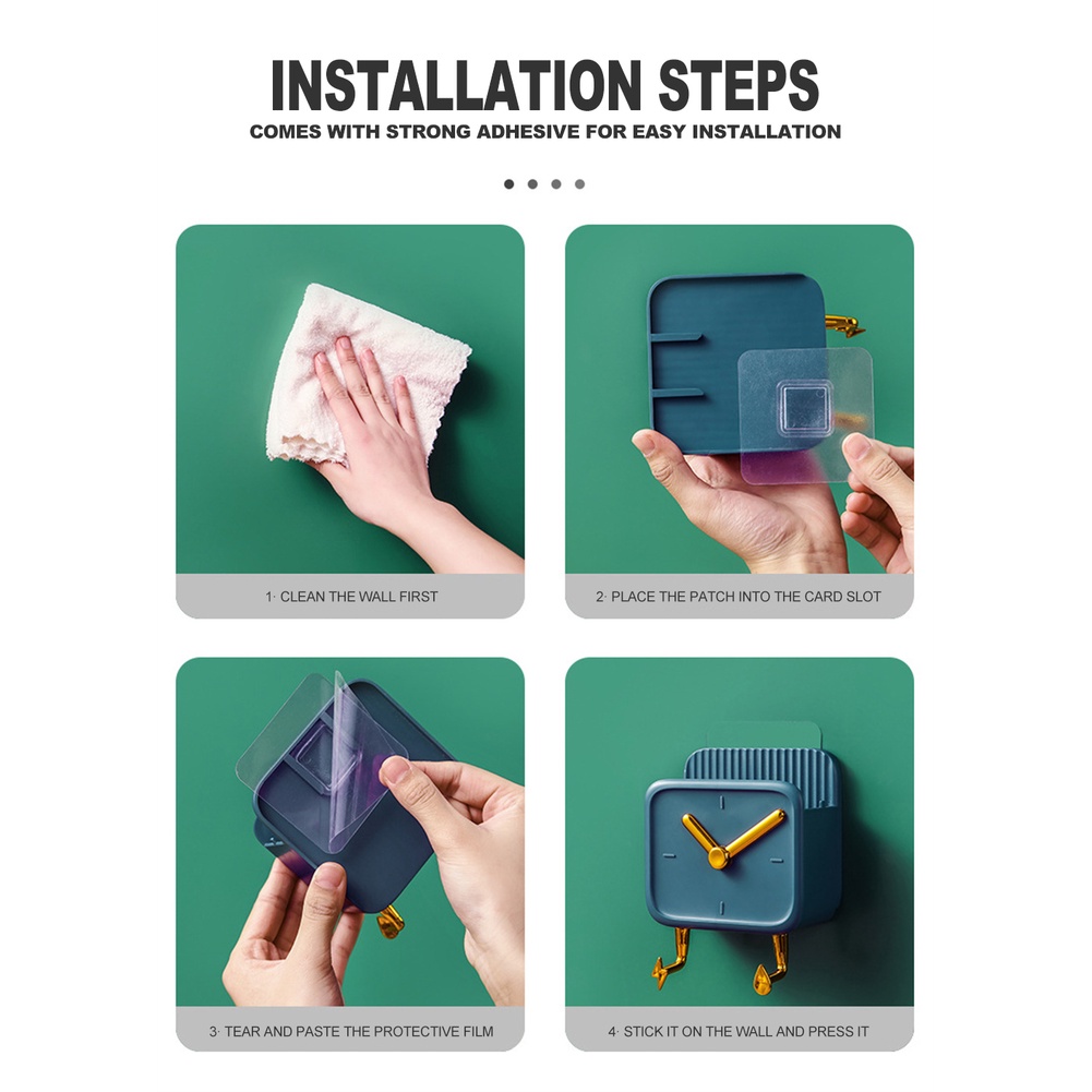 Hộp Đựng Điều Khiển Từ Xa / Điện Thoại Gắn Tường Không Cần Đục Lỗ Cho Nhà Tắm