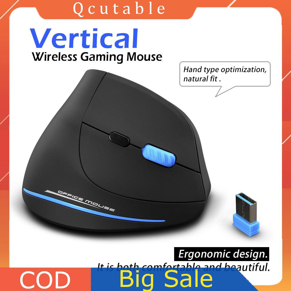 ZELOTES F-35A 2.4GHz Wireless Vertical 2400DPI Adjustable Optical PC Mouse 