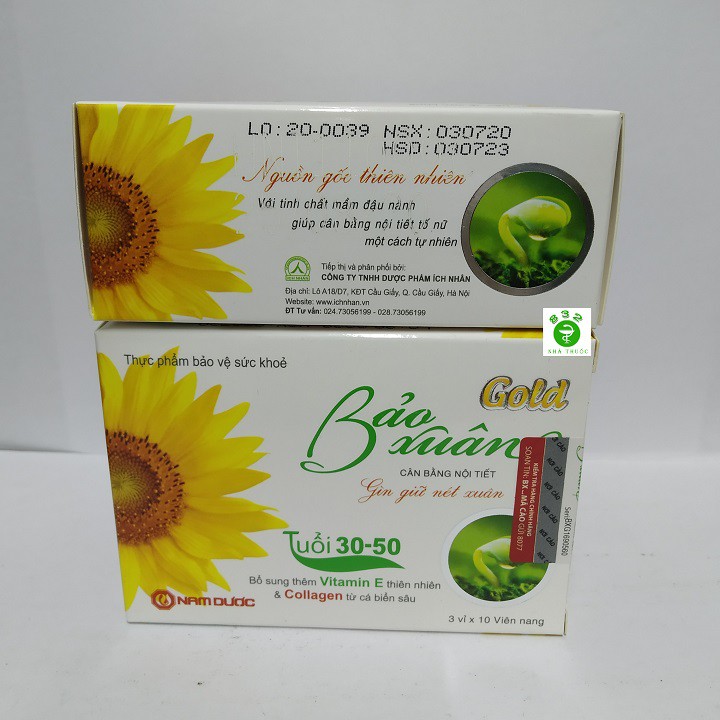 viên uống bảo xuân vàng hộp 3 vỉ x 10 viên | BigBuy360 - bigbuy360.vn