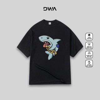Áo thun tay lỡ form rộng drew shark, áo phông form rộng nam nữ unisex cotton basic cổ tròn , dwa.unisex