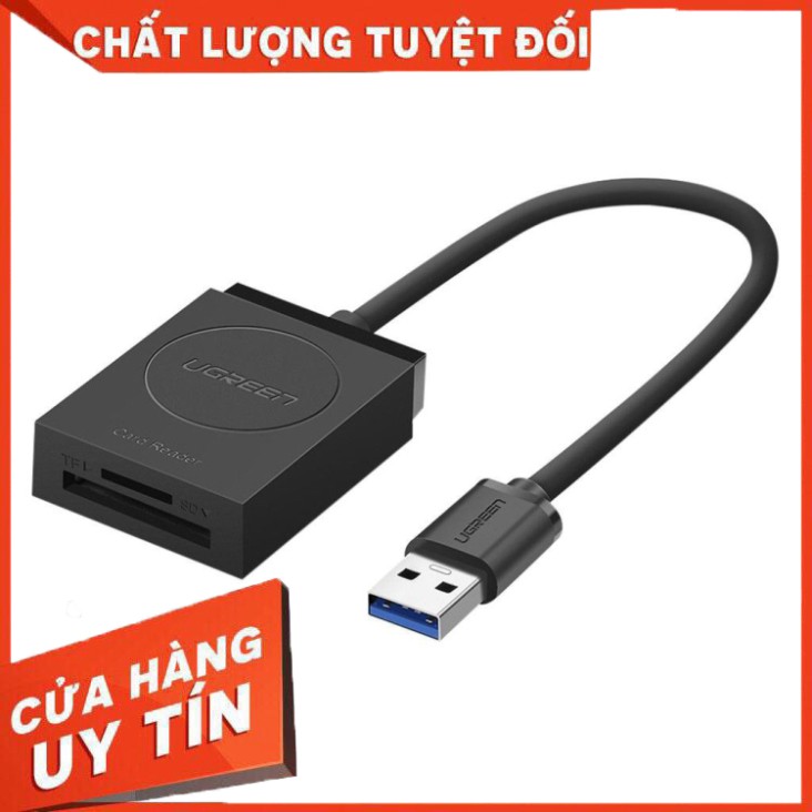 Đầu đọc thẻ nhớ Micro SD chuẩn USB 3.0 Ugreen 20250_Bảo hành chính hãng 18 tháng