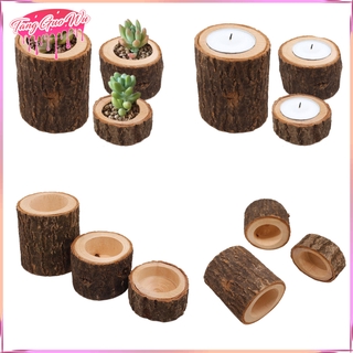 Giá Đỡ Nến Bằng Gỗ Hình Nhánh Cây Trang Trí Nhà Cửa / Tiệc Cưới / Valentines