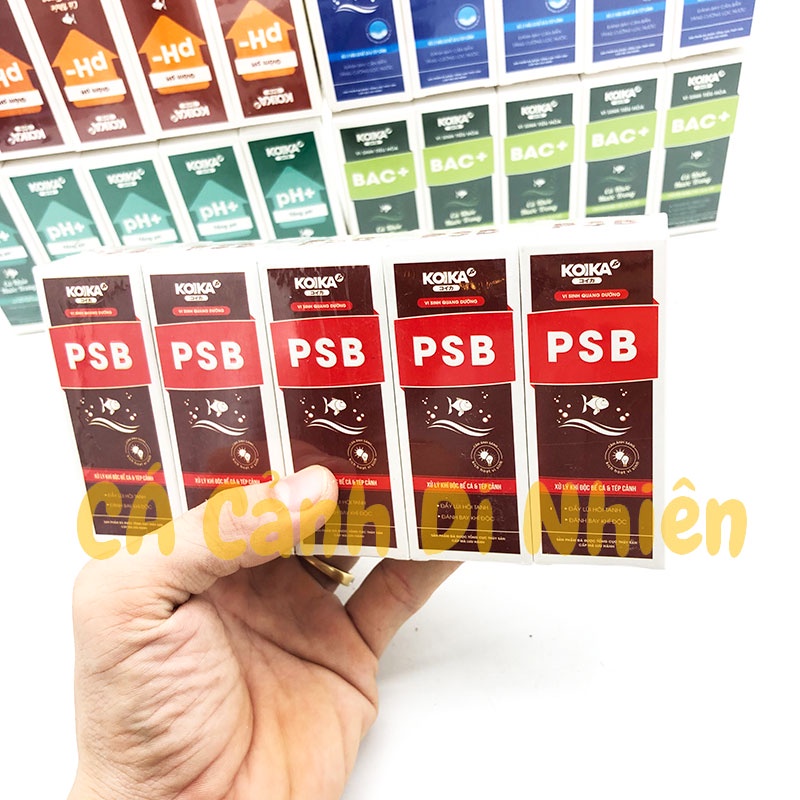 Vi Sinh KOIKA BAC+ Clear PSB Tăng giảm PH cho hồ cá cảnh chai 30ML