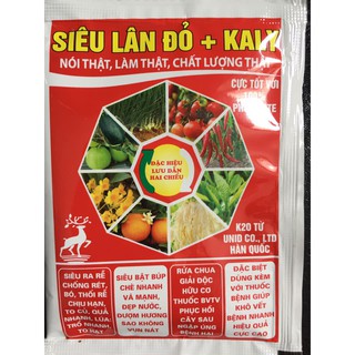 Phân bón siêu lân đỏ + kaly giúp  cây phát triển toàn diện  phù hợp với mọi cây trồng