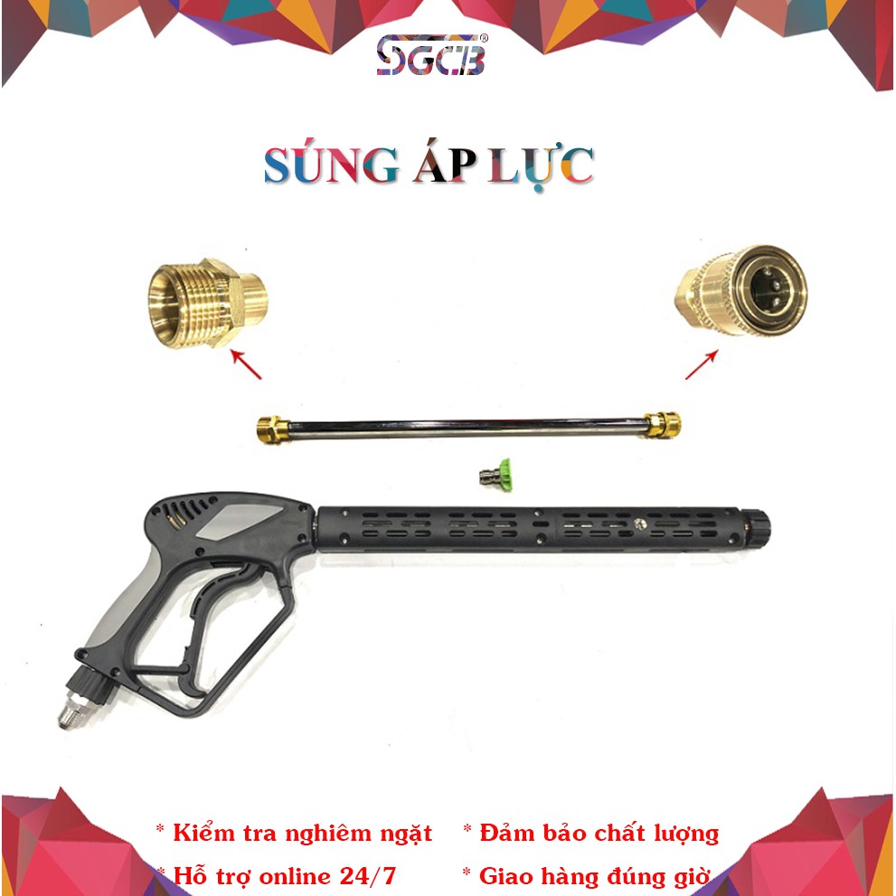 SGCB Súng Áp Lực Dài Rửa Xe 5000 PSI **