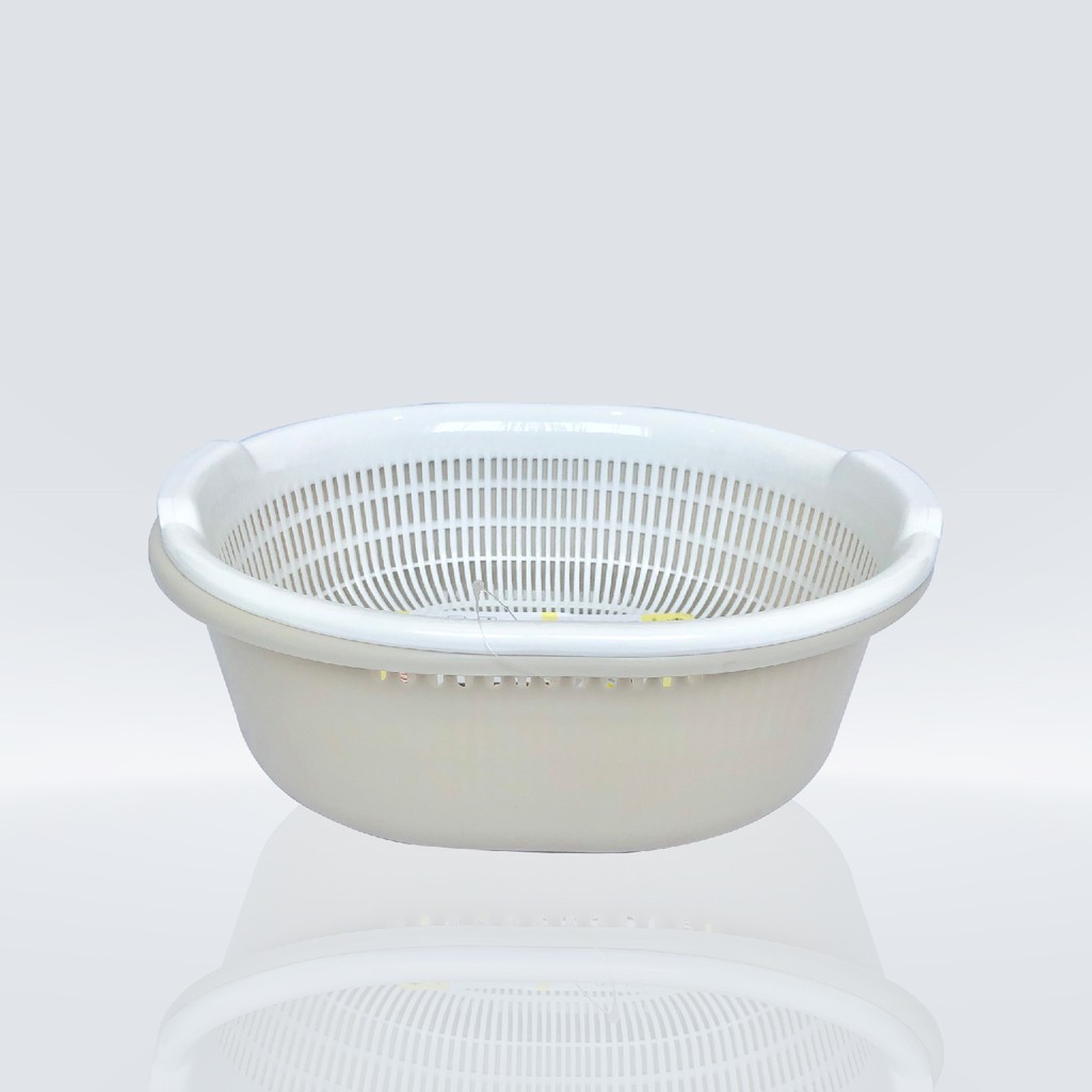 Bộ rỗ thau Oval TỰ LẬP TL380 - 33x29X12.5CM