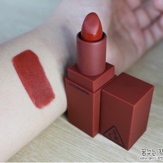SON THỎI 3CE MOOD RECIPE màu 909 ĐỎ ĐẤT