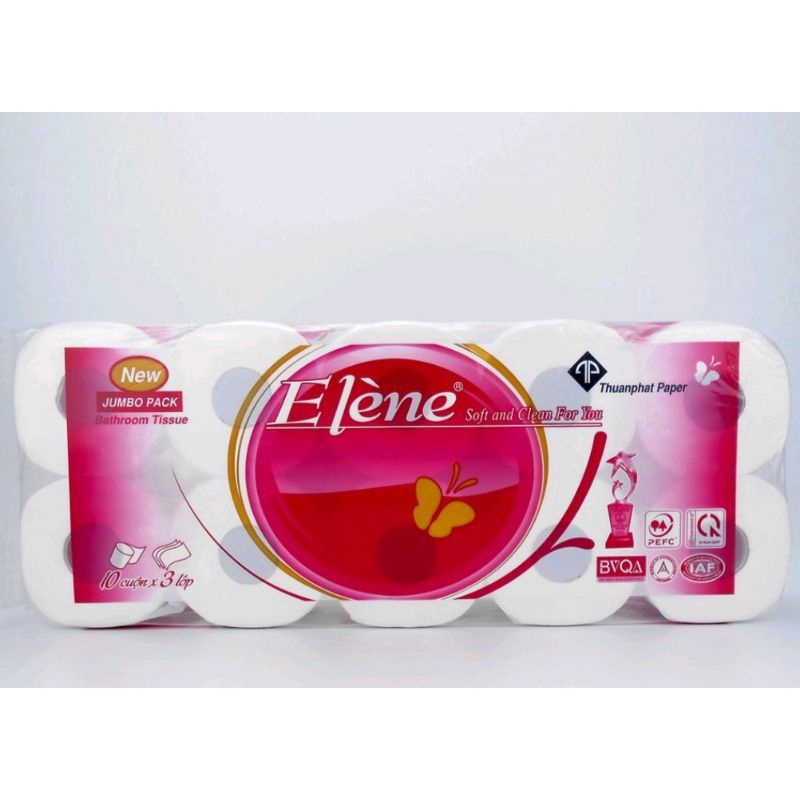 Giấy vệ sinh Elene, Posy coa lõi không lõi hàng chính hãng