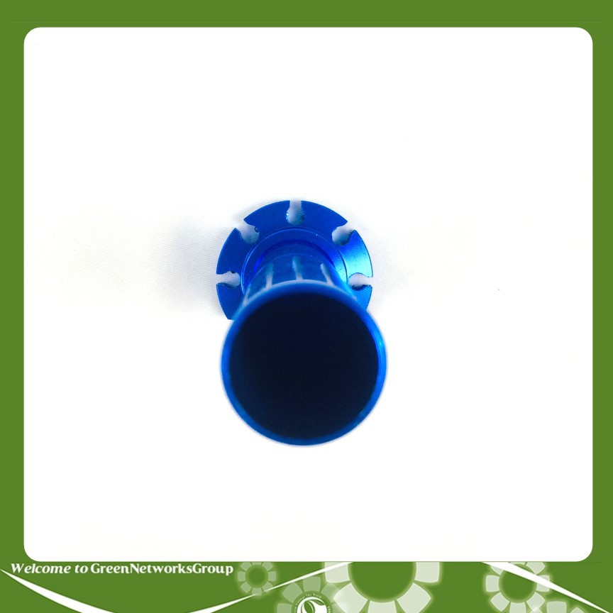 Cùm Ga Tăng Tốc Nhôm CNC Nguyên Khối Cho Mọi Loai Xe Máy Greennetworks (Màu Xanh Biển)