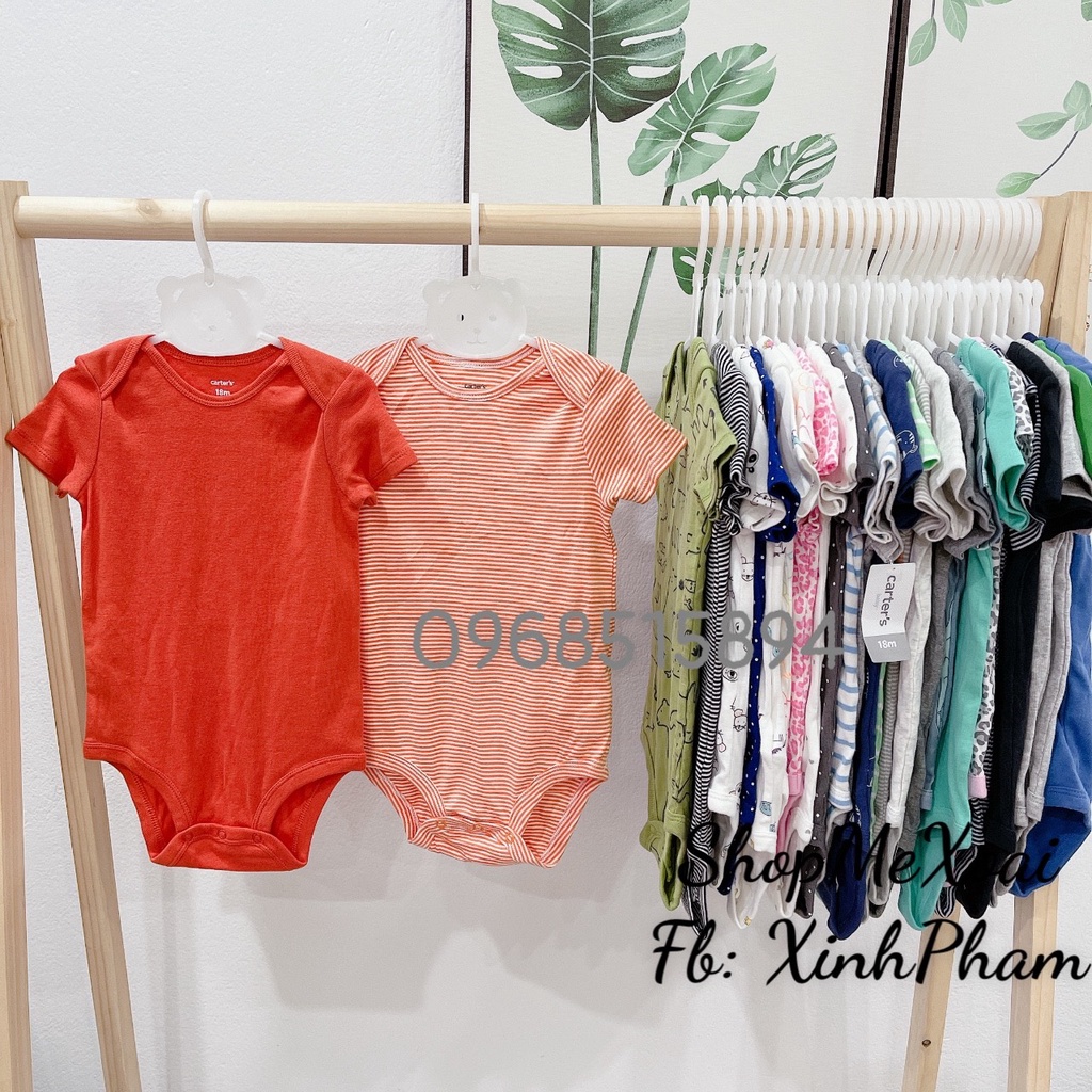 [SIZE 6M 5-7kg LINK 1] BODYSUIT CARTER ,BODYCHIP CỘC TAY MIX HÃNG CHO BÉ XUẤT XỊN