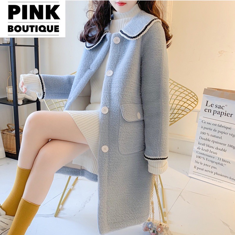 Áo Khoác Dạ Lông Dáng Dài Túi Hộp Hàng Quảng Châu PINKBOU | BigBuy360 - bigbuy360.vn