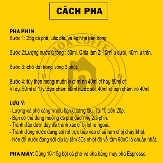 Cà phê Robusta nguyên chất 100% - Nox Coffee