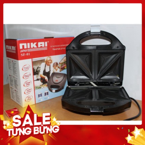 [FREE SHIP] Máy nướng bánh sandwich Nikai Nhật mới Nướng Bánh Siêu Tốc 💥BẢO HÀNH 12 THÁNG💥