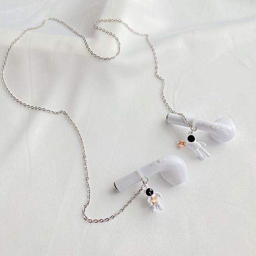 Qqmall Dây Đeo Cổ Gắn Tai Nghe Bluetooth Mặt Trái Tim Chống Rơi Phong Cách Hàn Quốc Làm Quà Tặng Cho Bạn Bè
