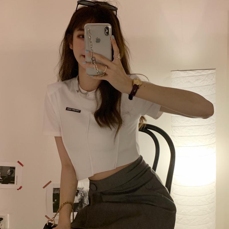 Áo Thun Cộc Tay Eo Cao Phong Cách Hàn Quốc Cho Nữ JL-TX-511