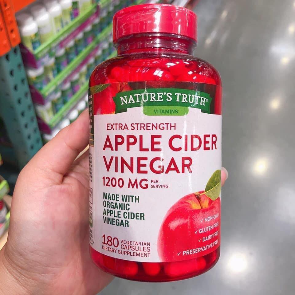 [ HÀNG USA + KÈM BILL ] VIÊN UỐNG GIẢM CÂN APPLE CIDER VINEGAR 1200mg | BigBuy360 - bigbuy360.vn