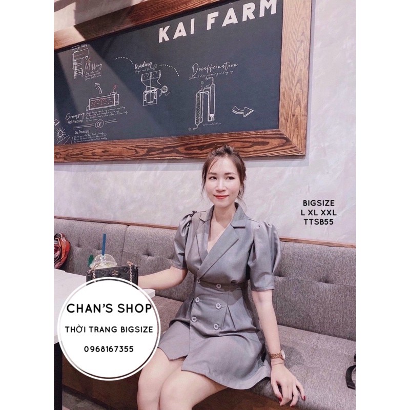 Bigsize 60-90kg ĐẦM CỔ VEST