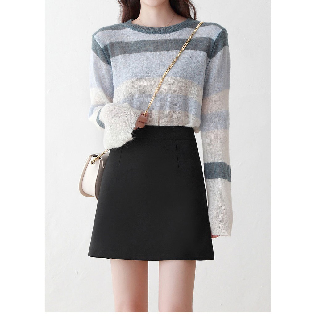 Chân Váy Chữ A, Chân Váy Nữ Ngắn Lưng Cao Màu Đen Dễ Phối Đồ Thời Trang Cho Nữ. | BigBuy360 - bigbuy360.vn