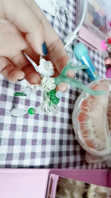 Kẹp tóc sừng rồng mini