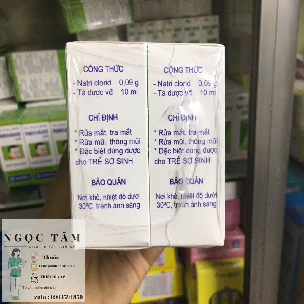 Lốc 10 lọ Natri clorid 0,9% Hà Nội 10ml