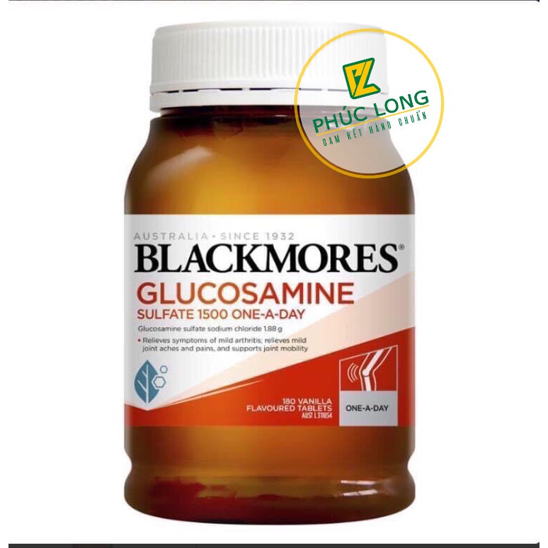 Viên uống Blackmores Glucosamine 1500mg Úc 180 viên mẫu mới