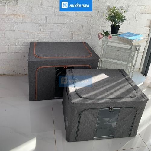 Hộp đựng đồ đa năng khung thép cứng cáp có khóa kéo 2 đầu tiện dụng