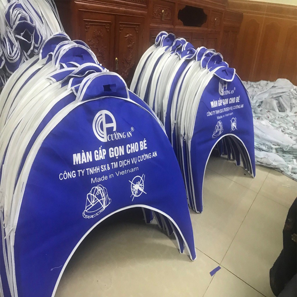 Màn chụp gấp gọn chống muỗi Cường An, mùng chụp gấp gọn