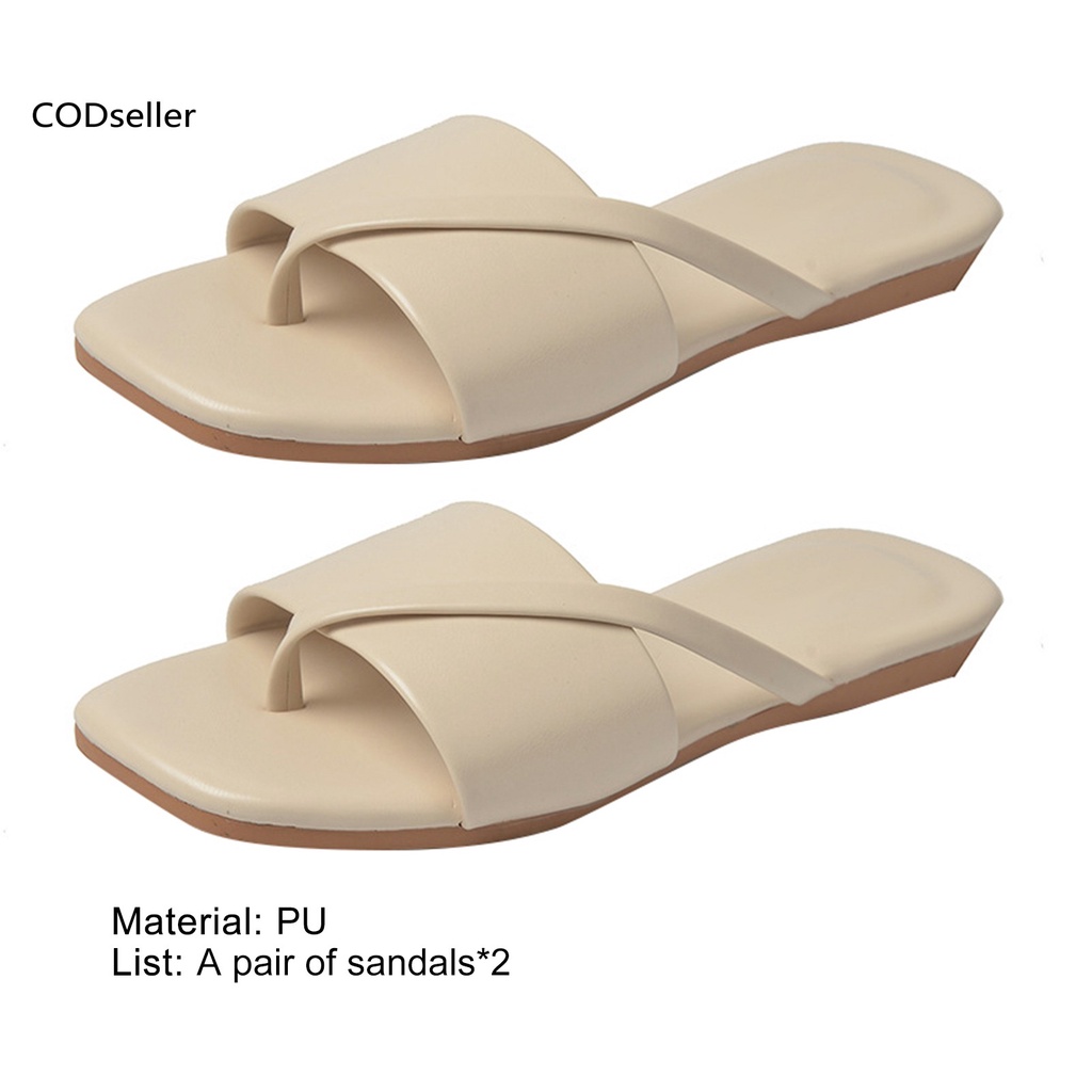 COD_ Summer Women Sandals Soft Sole Open Toe Sandals Flip Flop Type for Beach