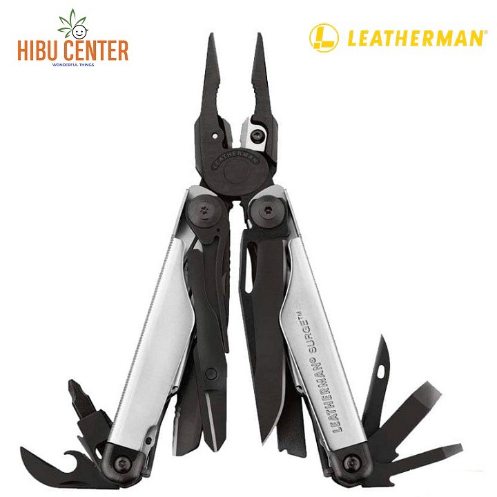 Dụng Cụ Đa Năng LEATHERMAN Surge Black anh Silver 20 Tools Tiện Lợi