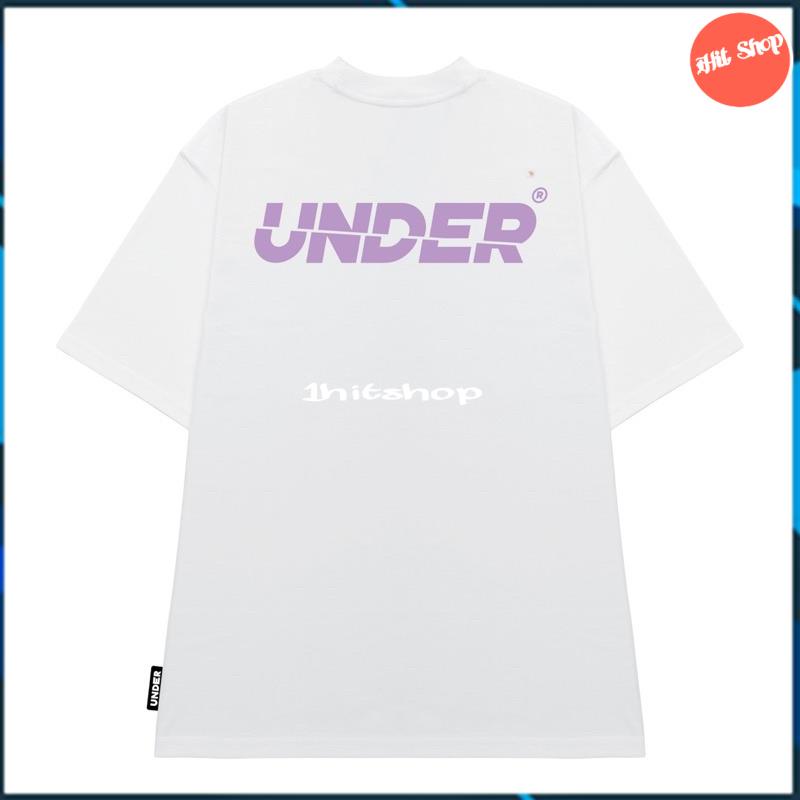 Áo phông nam 1HITSHOPUNISEX Áo thun UNDER Signature Logo Tee 2021 (Trắng) - UTS007 mát hút mồ hôi 3 size M L XL