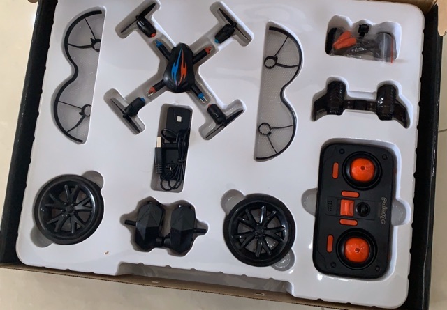 Máy bay &amp; xe điều khiển 2 in1 có đèn