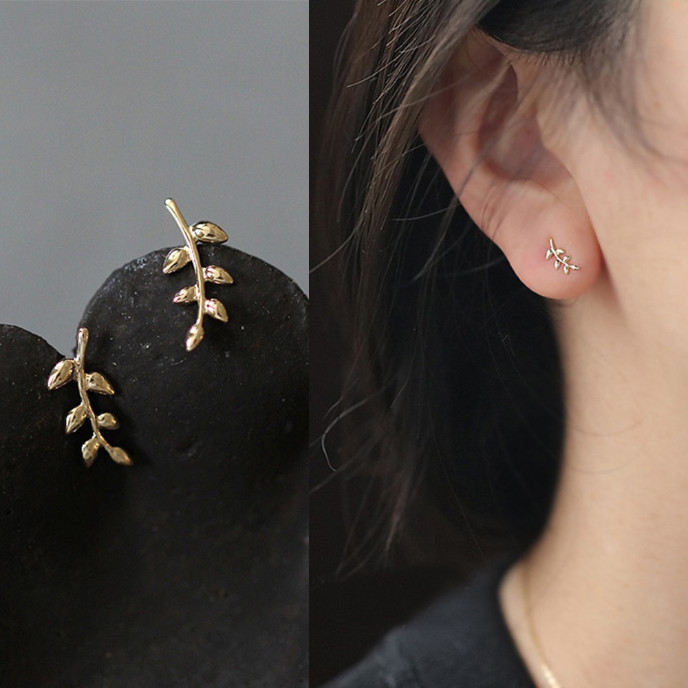 Bông Tai Hình Lá Cỡ Nhỏ Thời Trang