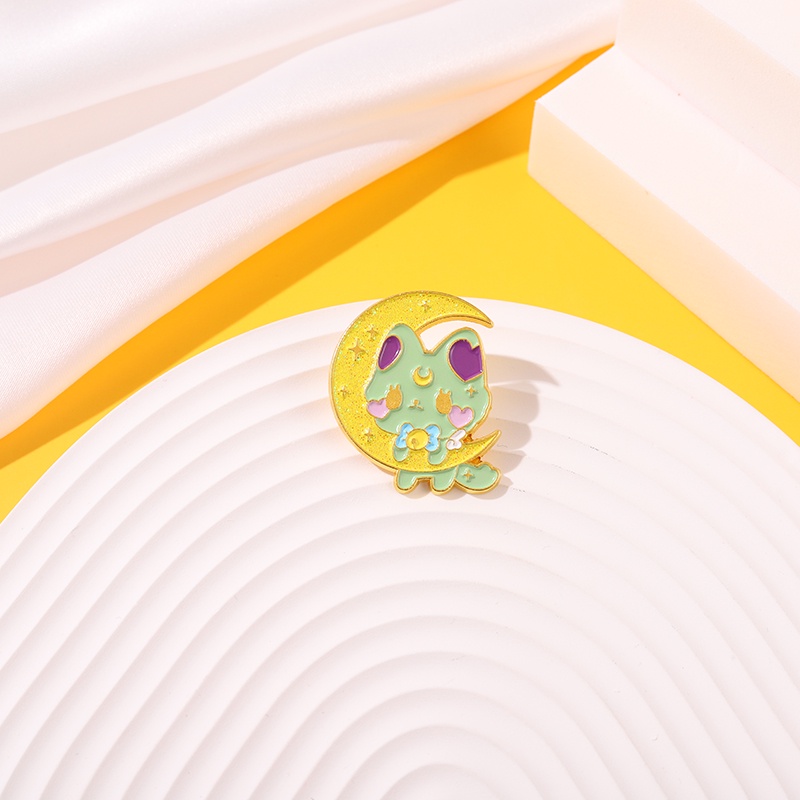 Ghim Cài Áo Hình Mèo Hoạt Hình Đáng Yêu