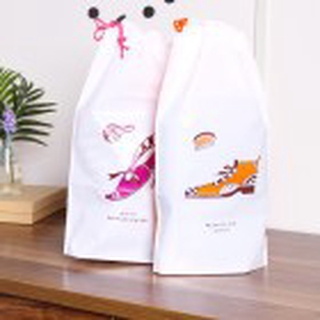 【Spot】Shoes Drawstring Top Dustproof Bag Easy to Travel Shoes Buggy Bag（2-Pack）