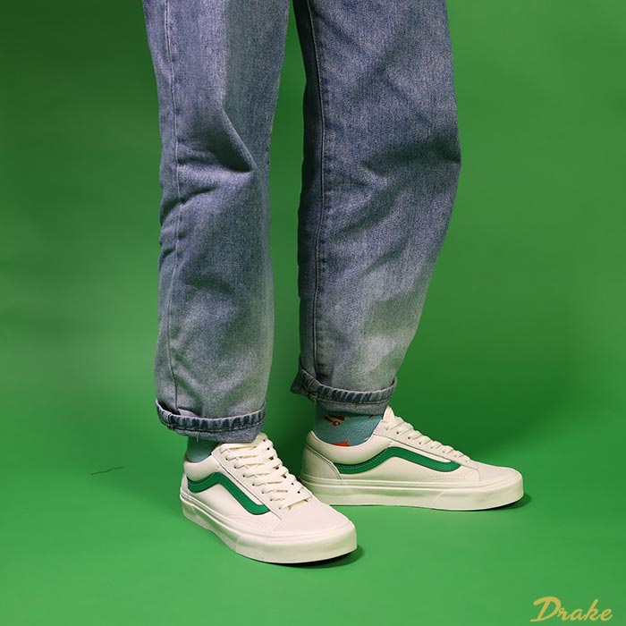 Giày sneakers Vans UA Old Skool Style 36 Marshmallow Jolly Green VN0A3DZ3RFX