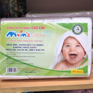 KHĂN VẢI ĐA NĂNG MOM’S LOVE 300 TỜ