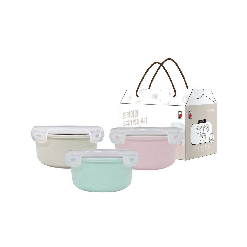 Hộp Đựng Cơm Gốm Sứ Donghwa Cao Cấp Nắp Nhựa Loại 400ml | BigBuy360 - bigbuy360.vn