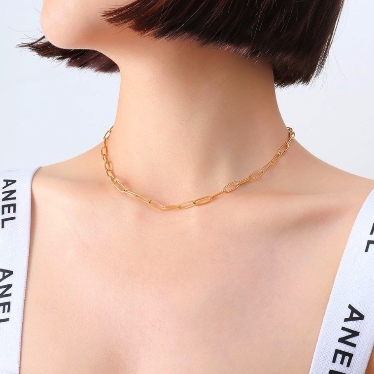 Dây chuyền mắt xích titan nữ không gỉ bền đẹp thời trang