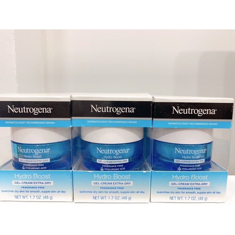 USA Mẫu mới bản mỹ "kem dưỡng da Neutrogena Hydro Boost Gel-Cream Extra-Dry