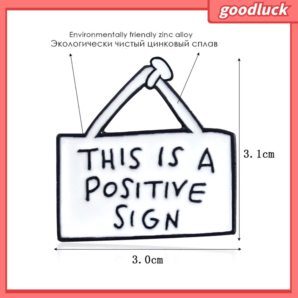 Ghim Cài Áo Hình Thẻ In Chữ Cho Nam &amp; Nữ