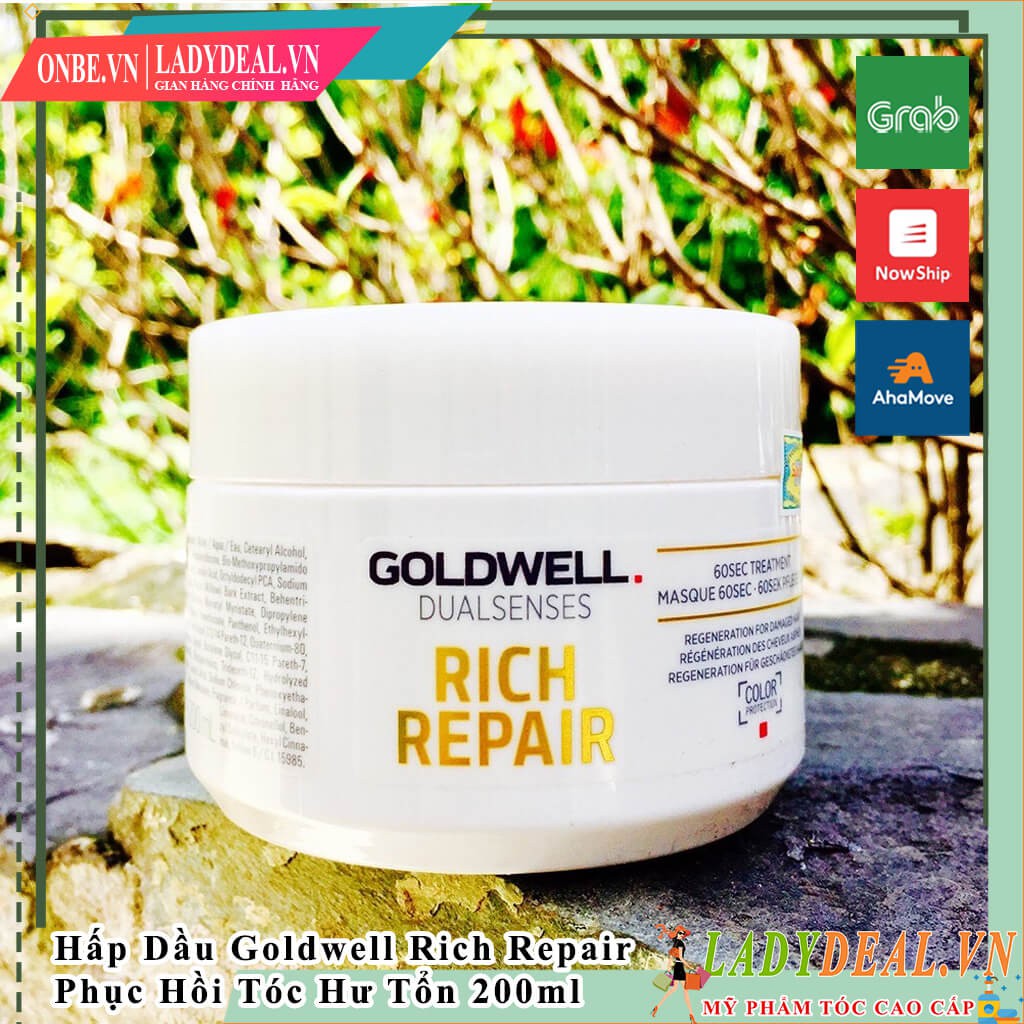 Hấp Dầu Phục Hồi Tóc Hư Tổn Goldwell Dualsenses Rich Repair 200ml | Ladydeal.vn