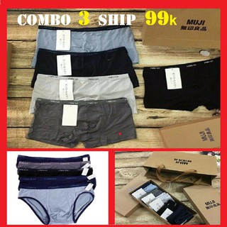 Quần lót đùi nam, quần sịp nam co giãn, thoáng mát màu đẹp nhiều mầu chất Cotton giãn 4 chiều nam tính Chính Hàng GC25