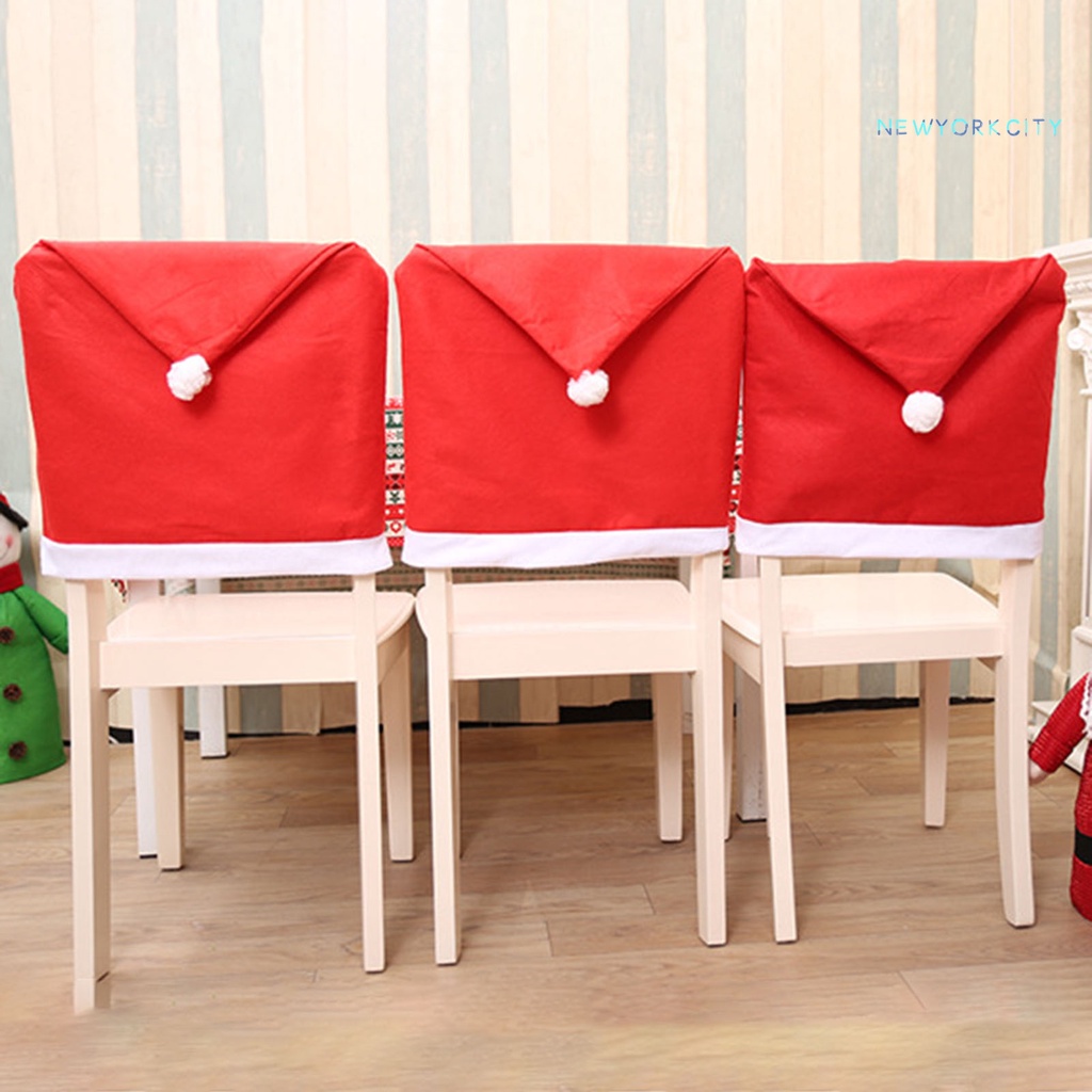 Vỏ Bọc Đệm Ghế Bằng Vải Không Dệt Mềm Chống Bụi Trang Trí Giáng Sinh