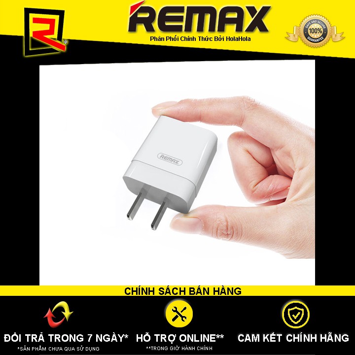 [Mã ELFLASH5 giảm 20K đơn 50K] Cóc sạc điện thoại Remax RP-U112 5V-1.0A (Trắng)